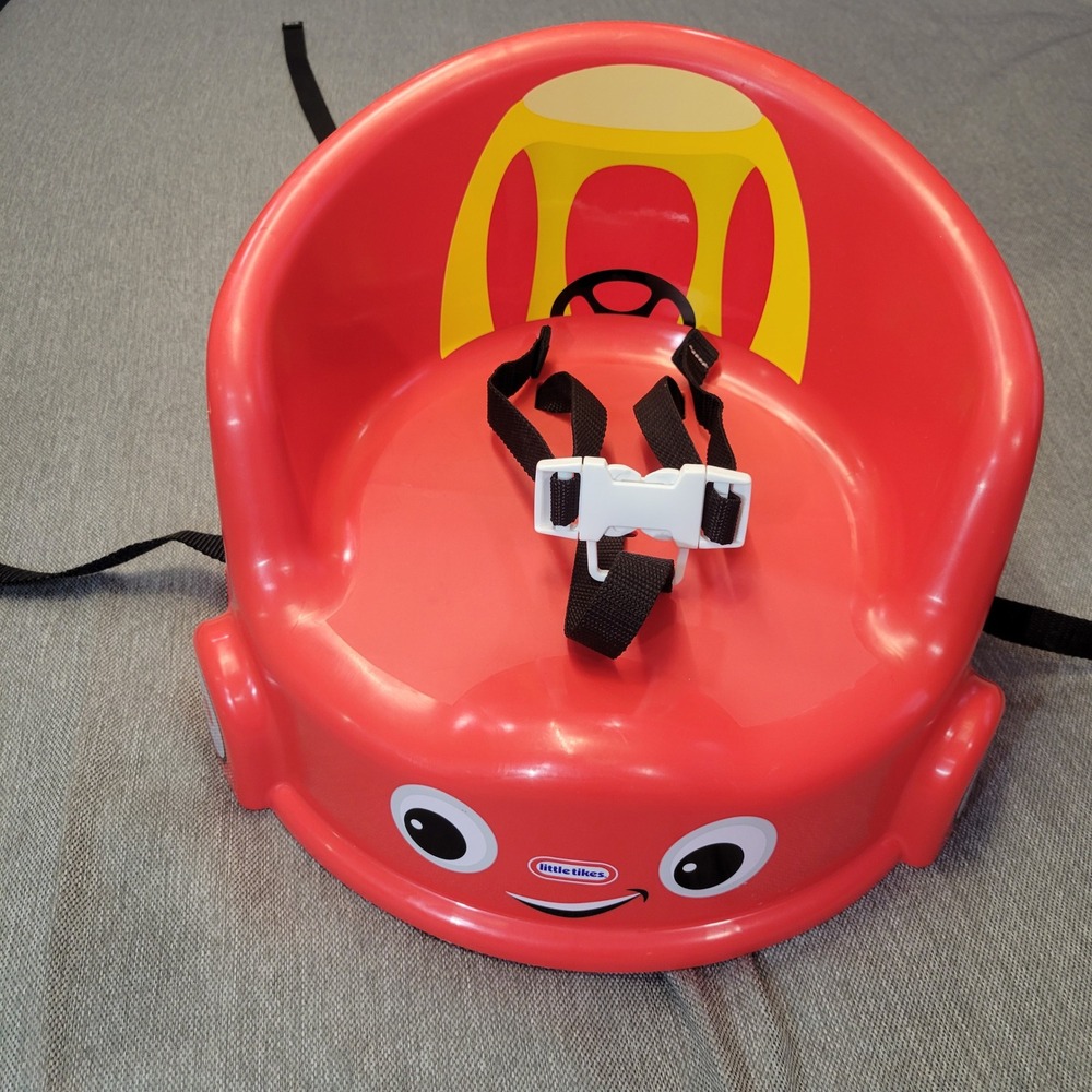 Little Tikes Cozy Coupe Red Toddler Booster Seat with Safety Straps and Harness